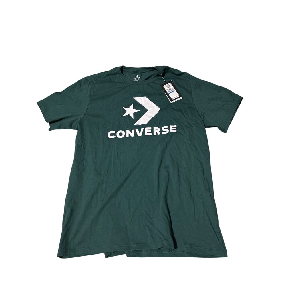 Converse Star Chevron Logo T-Shirt Dark Green Size XL New With Tags